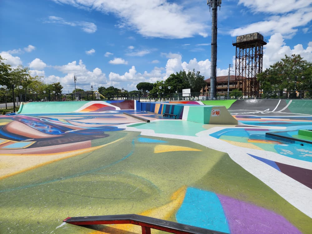 Miri Skatepark Graffiti Top View